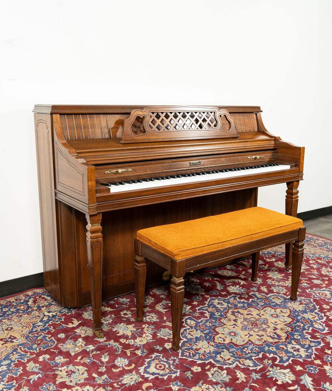 Used Kimball 4242 Upright Piano | Satin Walnut – Alamo Piano Galleries