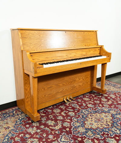 Boston 46" UP118S Upright Piano | Satin Oak | SN: B132256 | Used