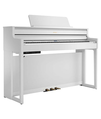 Roland HP704 Digital Piano Kit w/ Stand and Bench - Satin White