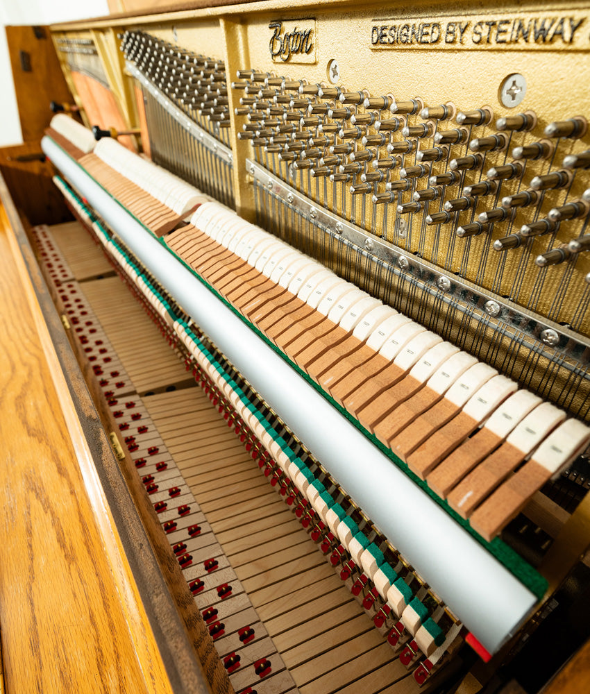 Boston 46" UP118S Upright Piano | Satin Oak | SN: B132256 | Used