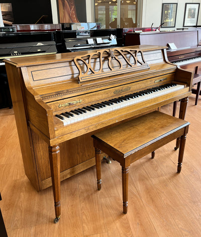 Chickering Spinet Piano | Satin Oak | SN: 502544 | Used