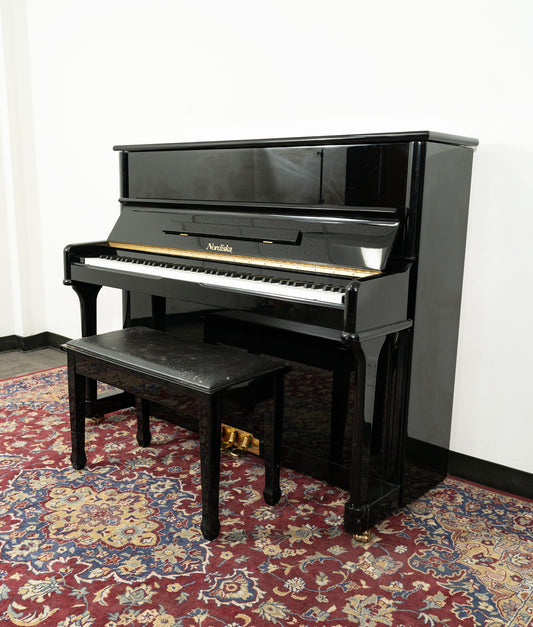 Boston Nordiska 118CG Upright Piano | Polished Ebony | SN: 05891 | Used