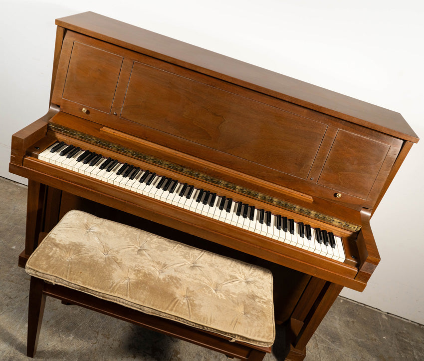 1976 Steinway Model 45 Studio Upright Piano | Satin Mahogany | Serial No. 446897 | Used