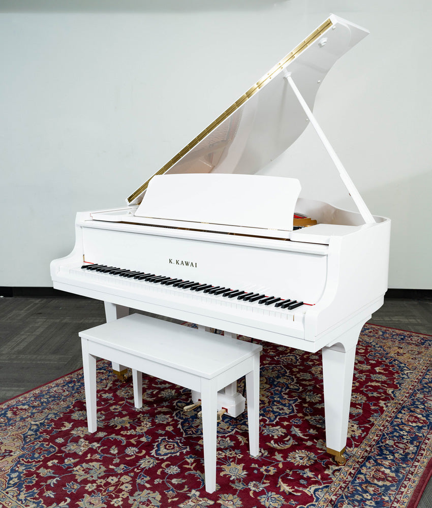 Kawai 5'0" GL-10 Baby Grand Piano | Snow White Polish | New