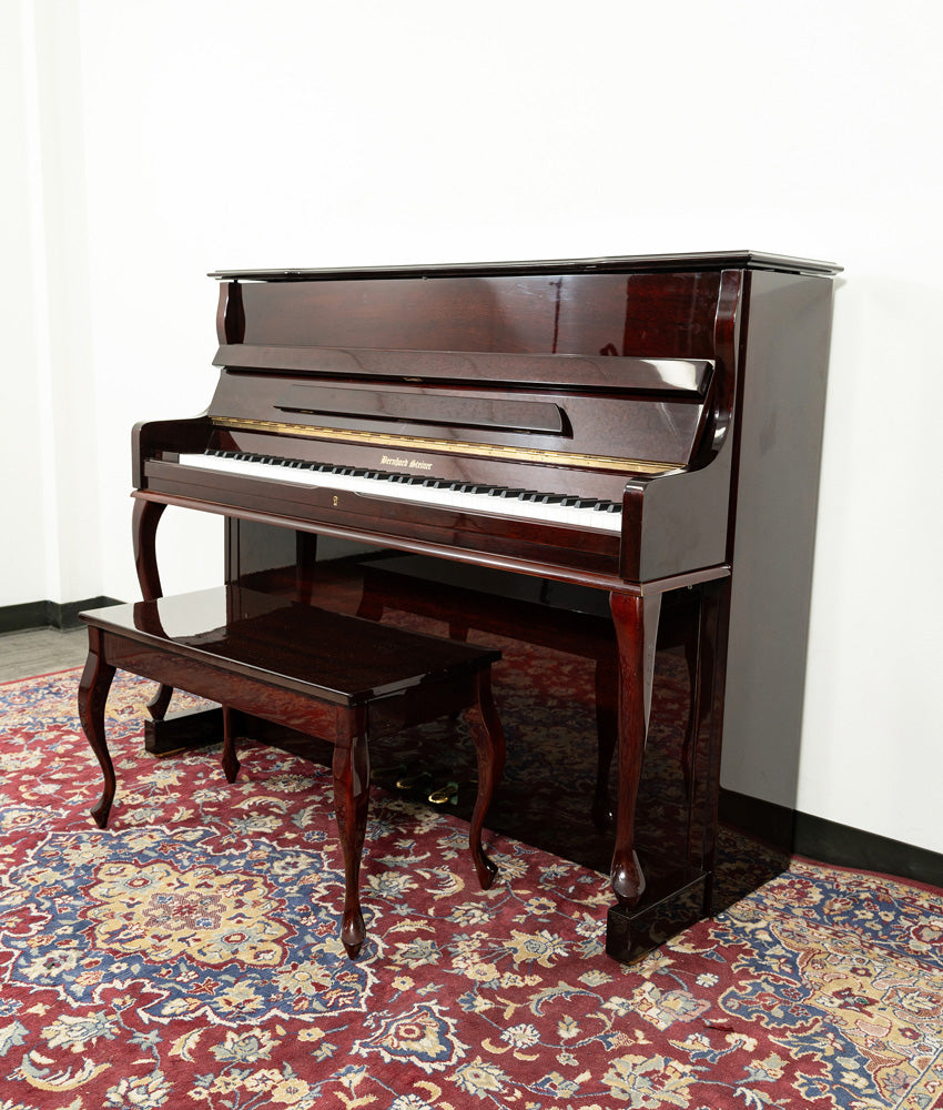 Bernhard Steiner 116B Upright Piano | Polished Mahogany | SN: 76010