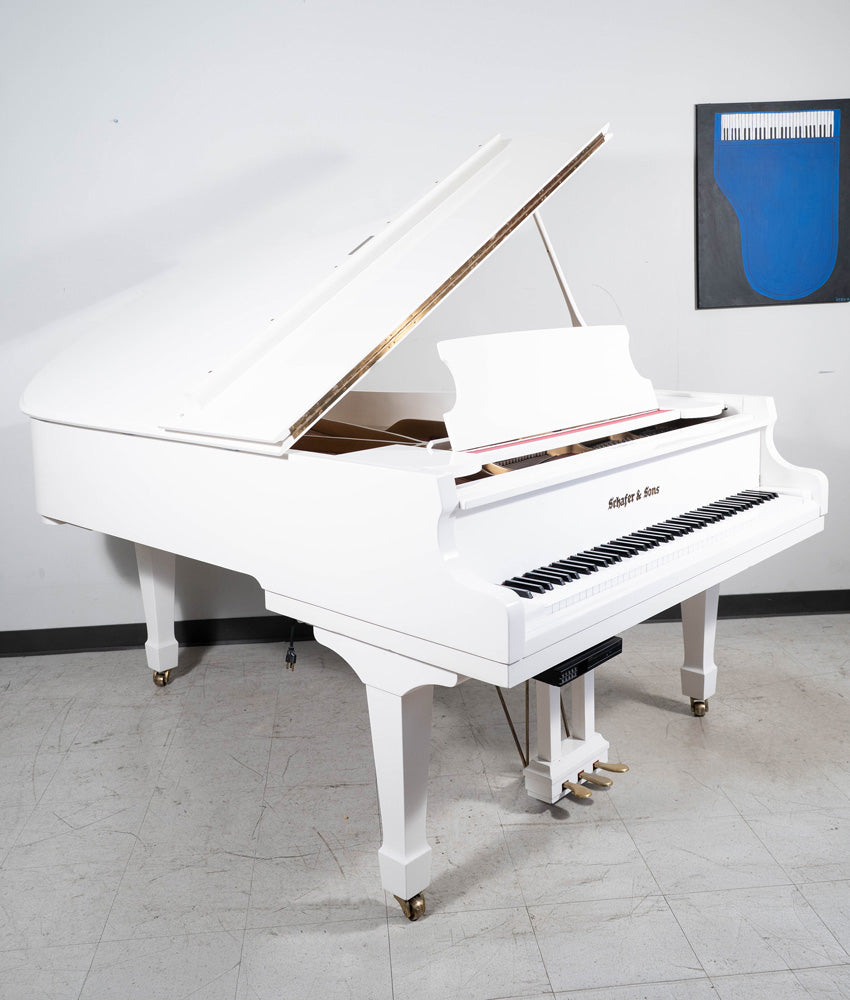 Schafer & Sons SS-59 Player Grand Piano | Polished White | 1988