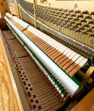 Boston 46" UP118S Upright Piano | Satin Oak | SN: B132791 | Used