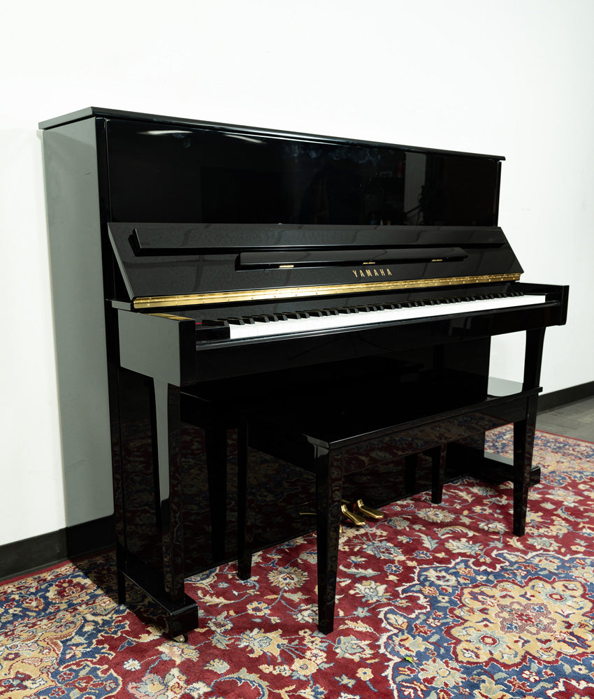 Yamaha 47" T118 Upright Piano | Polished Ebony | SN: H0099574 | Used