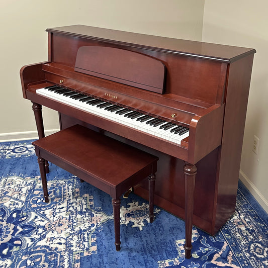 2007 Yamaha M425 Upright Piano | Satin Cherry | Serial No. 321066 | Used