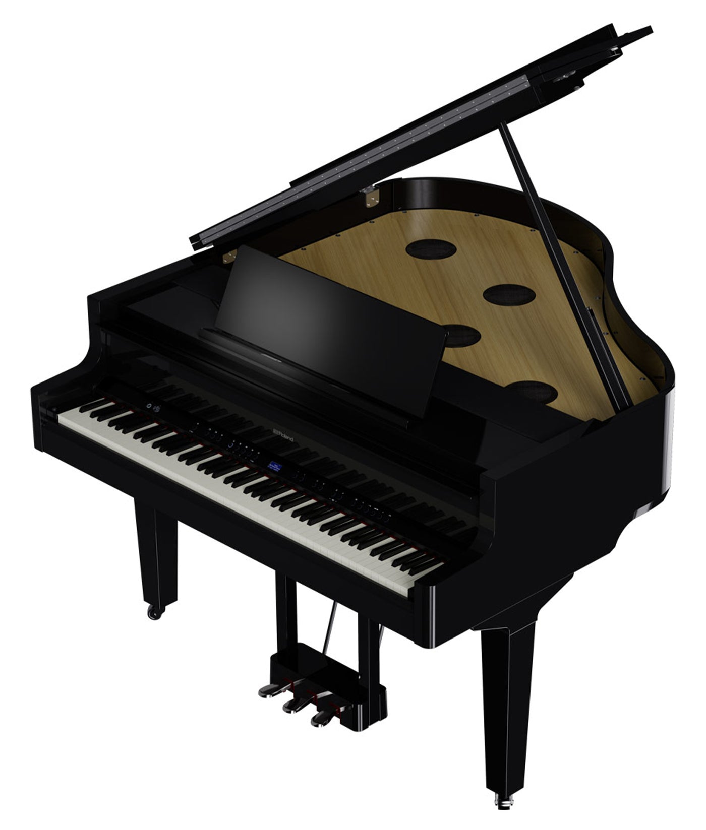 Roland GP-9 Digital Grand Piano Kit w/ Bench - Polished Ebony