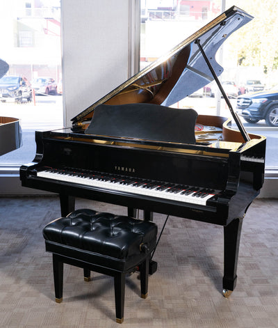 1992 Yamaha C7 Concert Grand piano | Polished Ebony | 7' | Serial No. 5090741 | Used