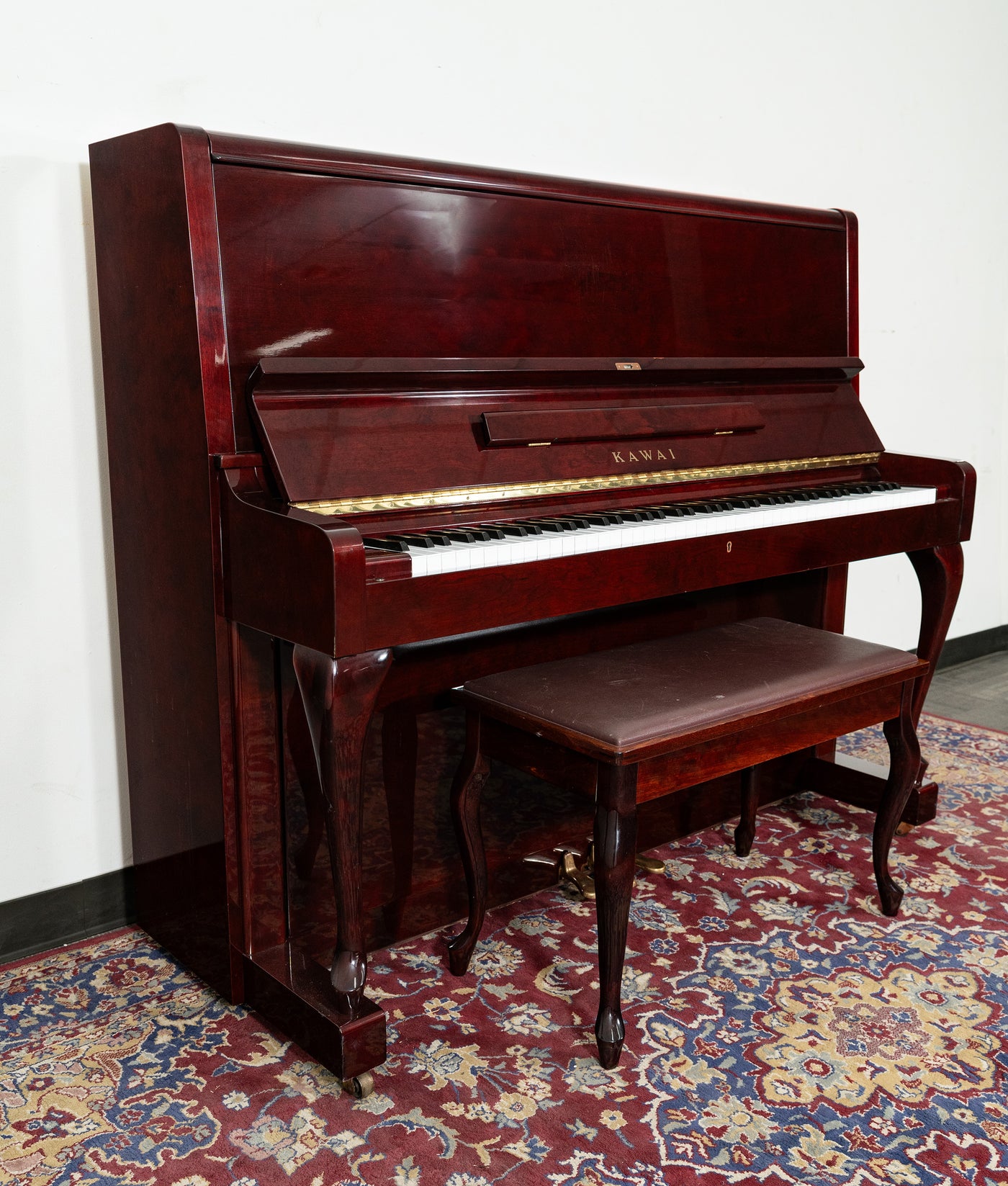 Kawai KL-705 Upright Piano | Dark Polished Walnut | SN: M1188597 | Used