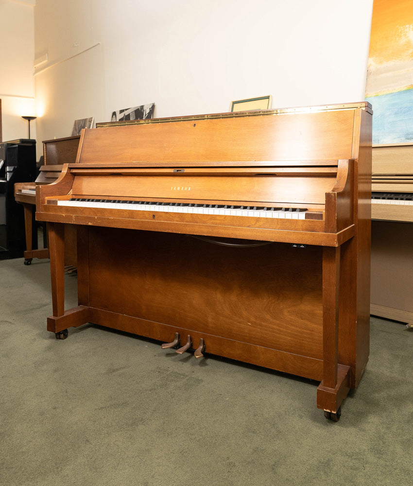 1972 Yamaha 45" P22 Upright Piano | Satin Walnut | Used