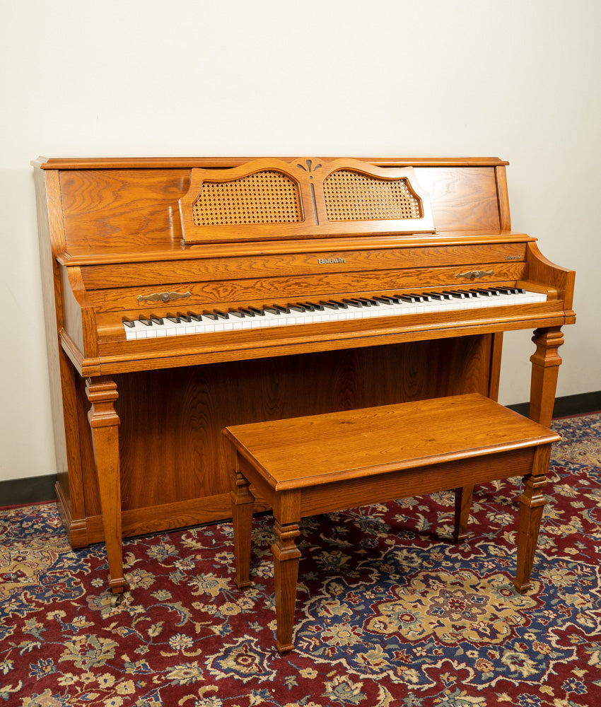 Acrosonic by Baldwin Spinet Piano | Satin Oak | SN: 1438800 | Used