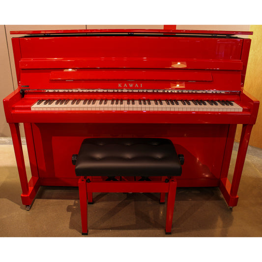 Kawai K200 Upright Console Piano - Polished Red