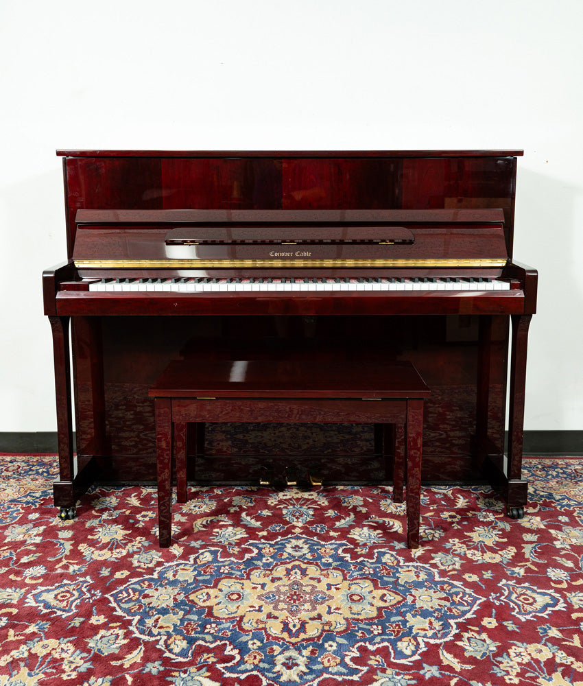 Conover Cable 145C Upright Piano | Polished Cherry | SN: IJMD00909 | Used