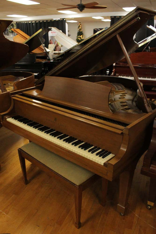 1966 Steinway Model M Grand Piano | Satin Walnut | SN: 395451 | Used