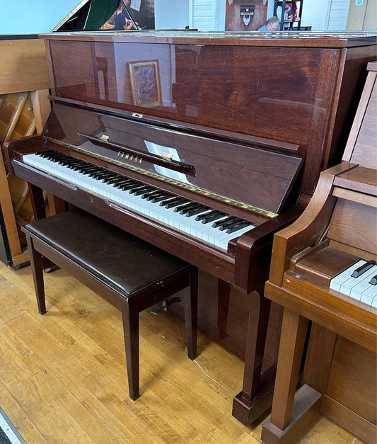 Yamaha U1F Upright Piano | Polished Walnut | SN: 187557