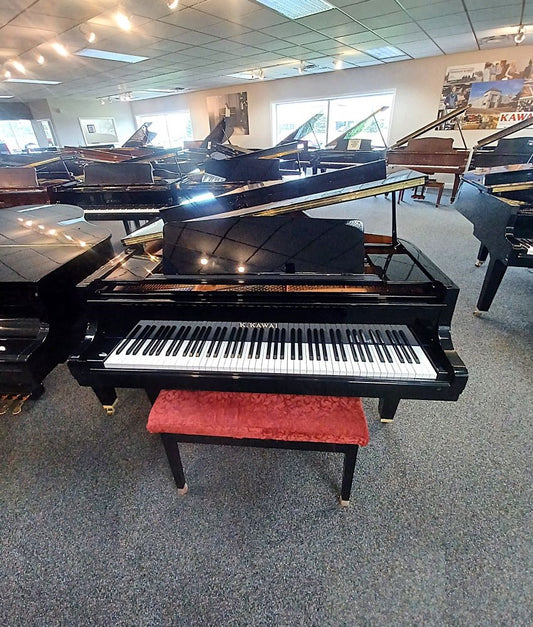 Kawai GE-2 Grand Piano (1986) | Polished Ebony | Serial No. 1704417 | Used