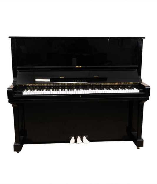 Yamaha U3M EP Upright Piano (1981)| Refurbished | Polished Ebony | Used