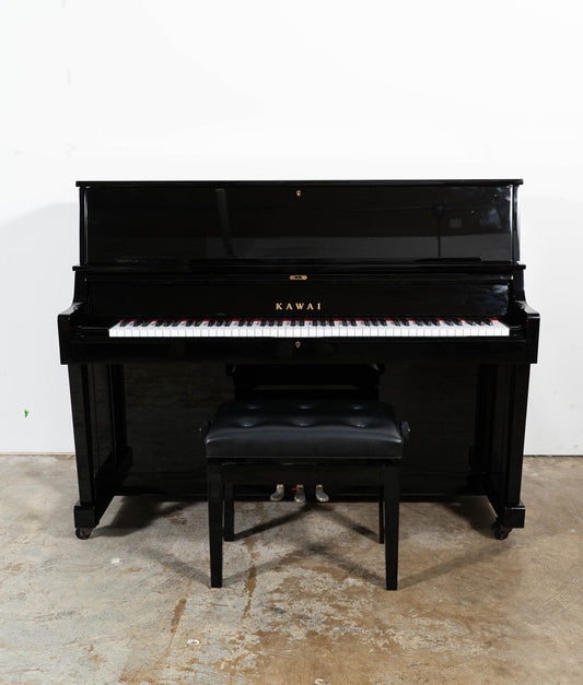 Kawai ST-1 Upright Piano (2023) | Polished Ebony | Serial No. F197728 | Used