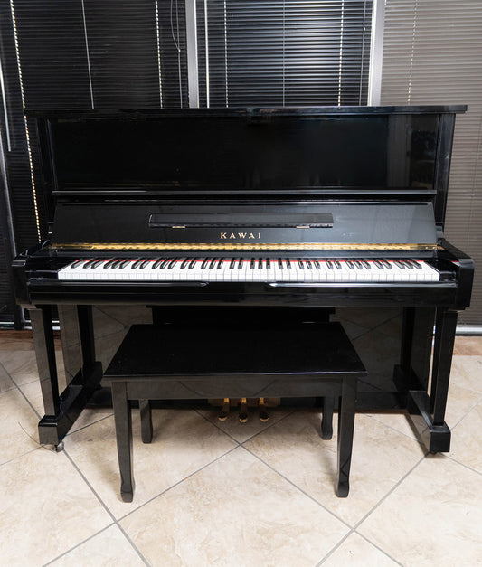 1991 Kawai BS2A Special Edition Upright | Polished Ebony |SN: 2002164 | Used