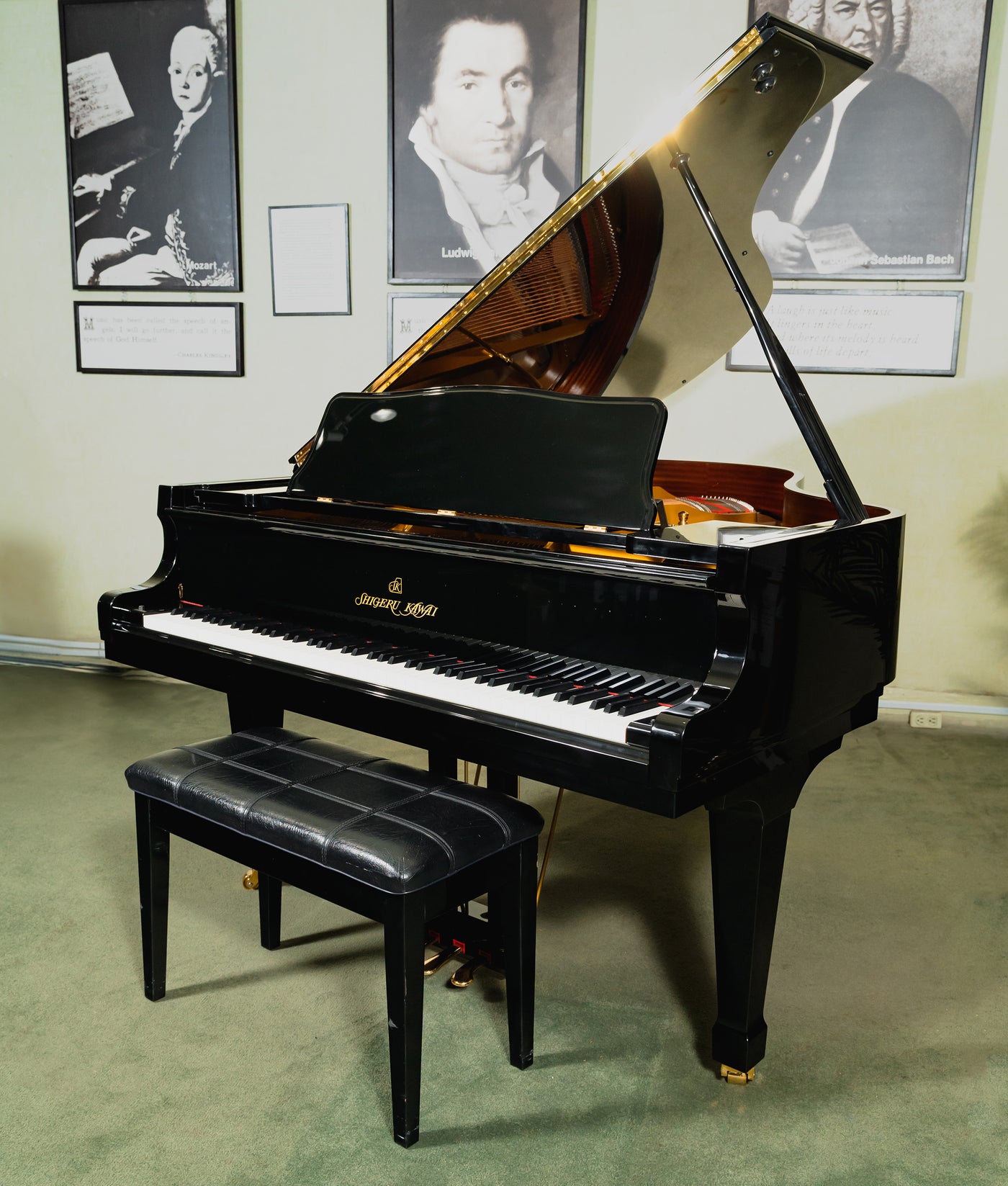 Shigeru Kawai 5'11" SK2 Classic Salon Grand Piano | Polished Ebony | SN: 2410570 | Used