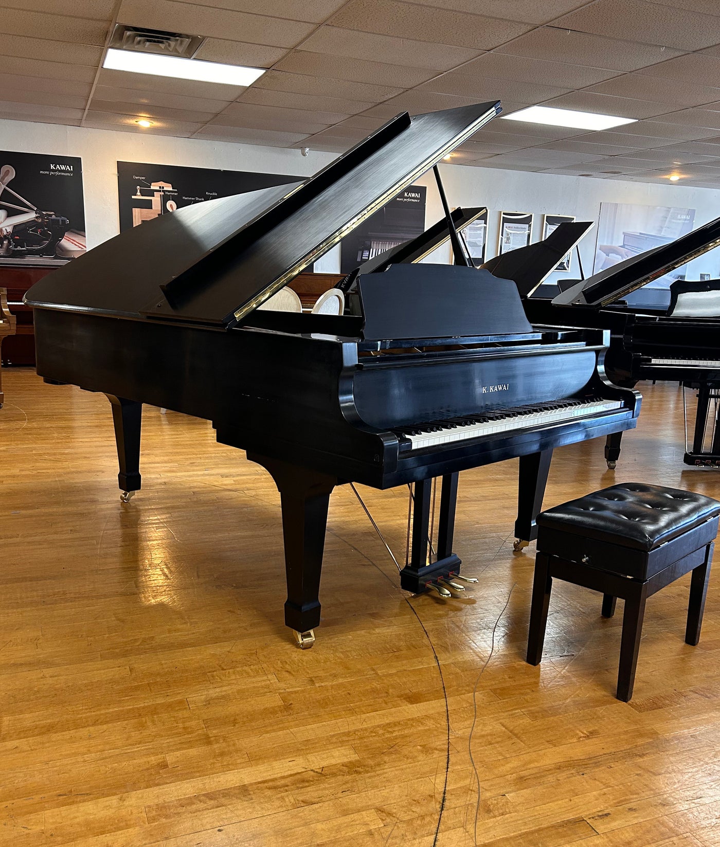 Kawai GS-70 Semi-Concert Grand Piano | Polished Ebony | Used