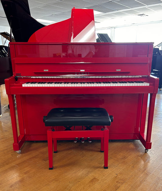 2017 Kawai K-200 Ferrari Red Polish Upright Piano - Serial No. F184004 | Used