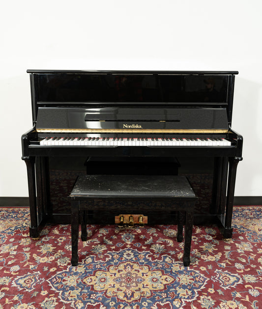 Nordiska 118CG Upright Piano | Polished Ebony | SN: 05891 | Used
