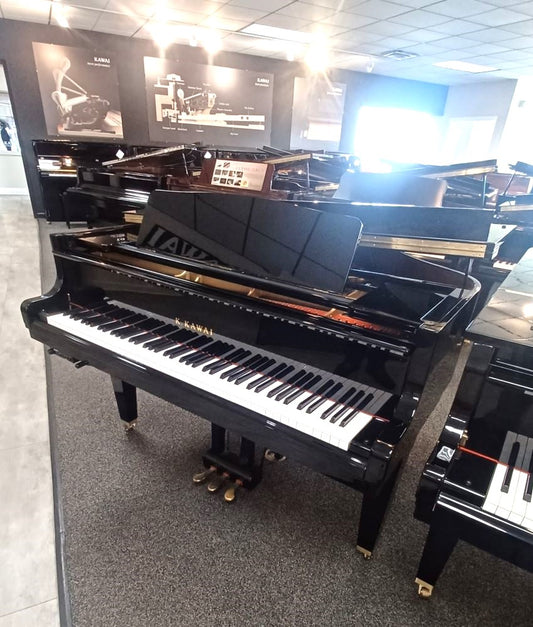 Kawai GM-12 Quiet Time Grand Piano (2014) | Polished Ebony | Used