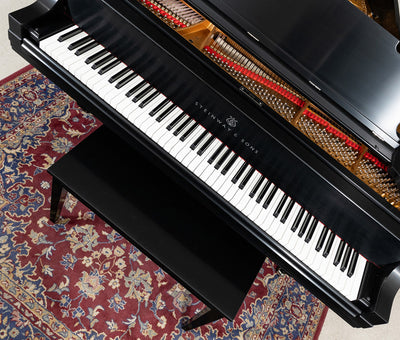 Steinway Model M Grand Piano | Satin Ebony | SN: 243326 | Used