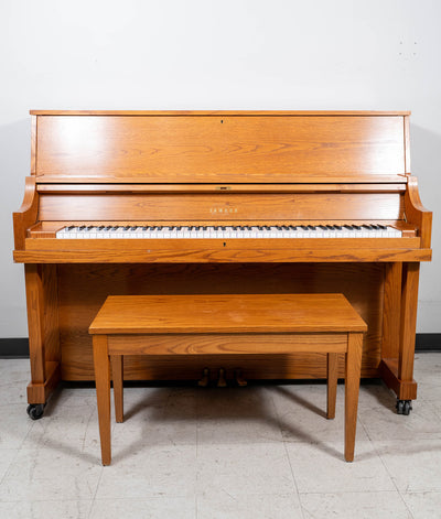 1987 Yamaha P22 Upright Piano | Oak | 45" | Serial No. 289479 | Used