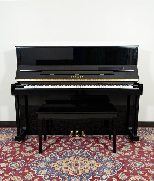 Yamaha 47" T118 Upright Piano | Polished Ebony | SN: H0099574 | Used