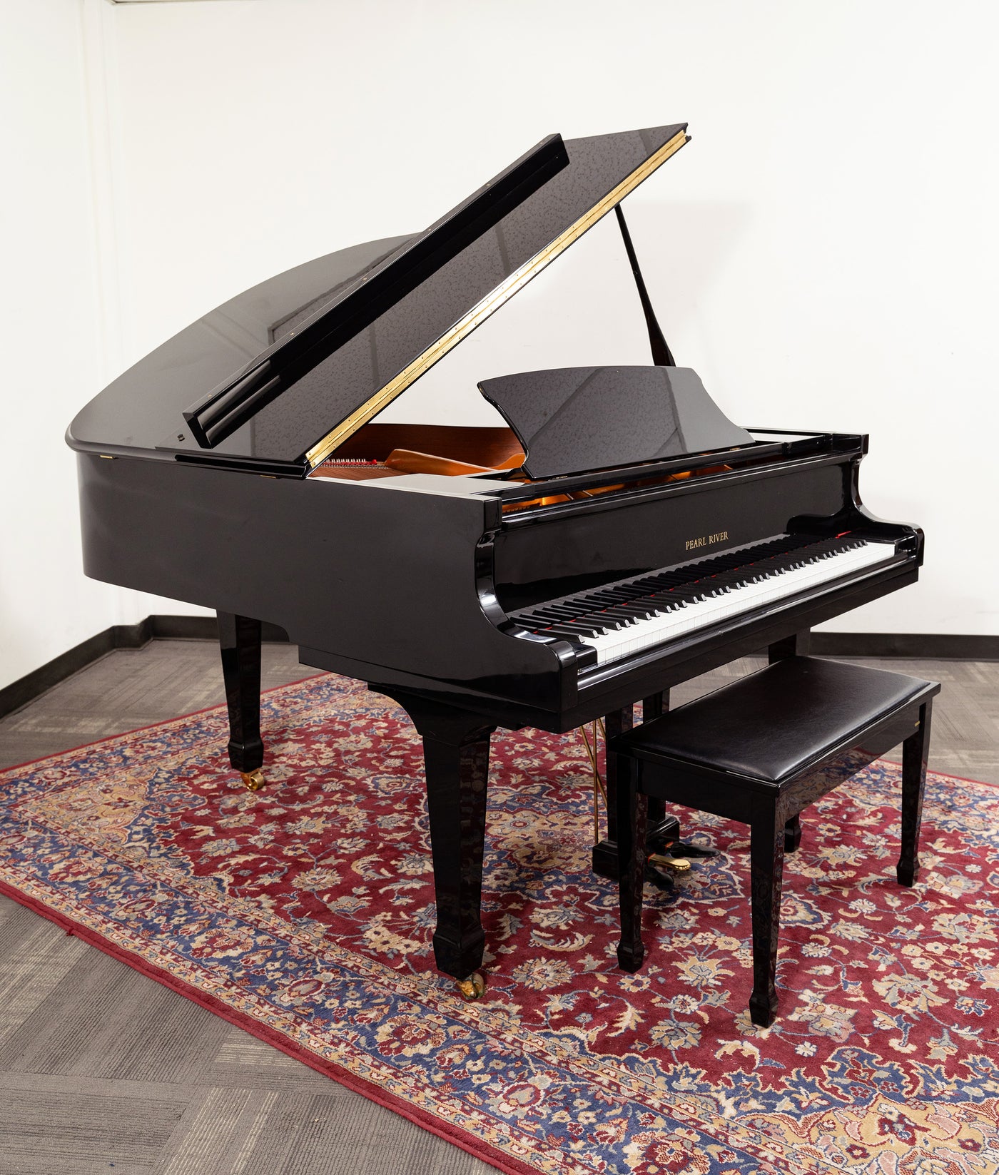 Pearl River 5'3" GP160 Grand Piano | Polished Ebony | SN: 1555565 | Used