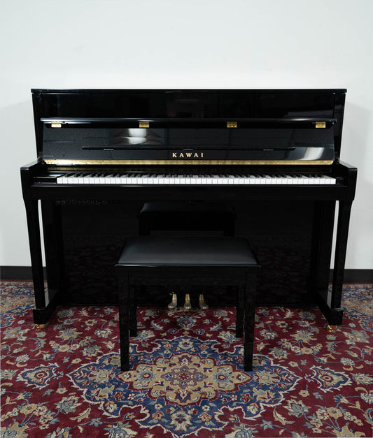 Kawai 45" K200-ATX3 Hybrid Upright Piano | Polished Ebony | New