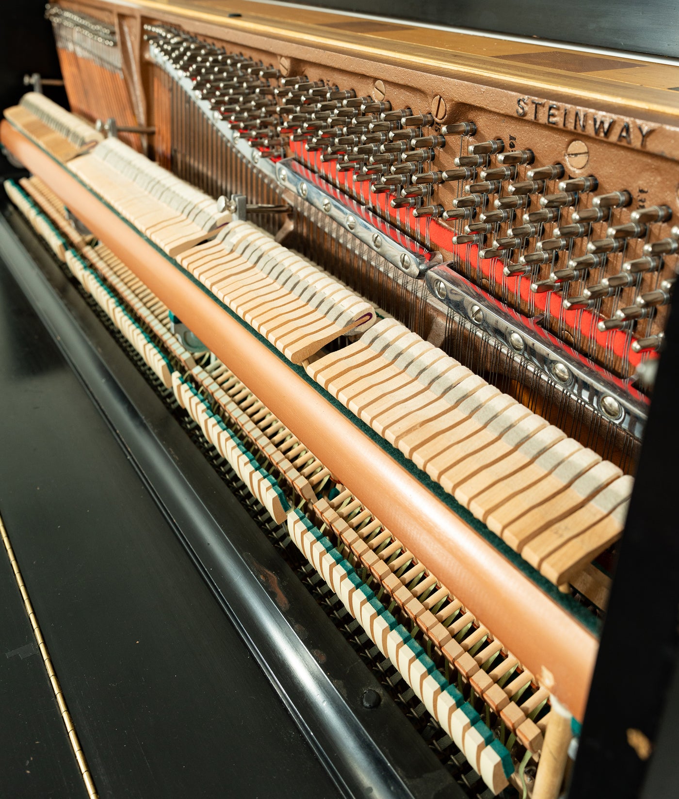 Steinway & Sons 1098 Studio Upright Piano | Satin Ebony | SN: 458166 | Used