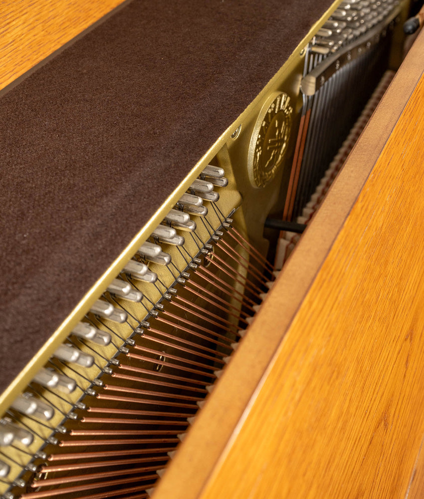 1987 Yamaha P22 Upright Piano | Oak | 45" | Serial No. 289479 | Used