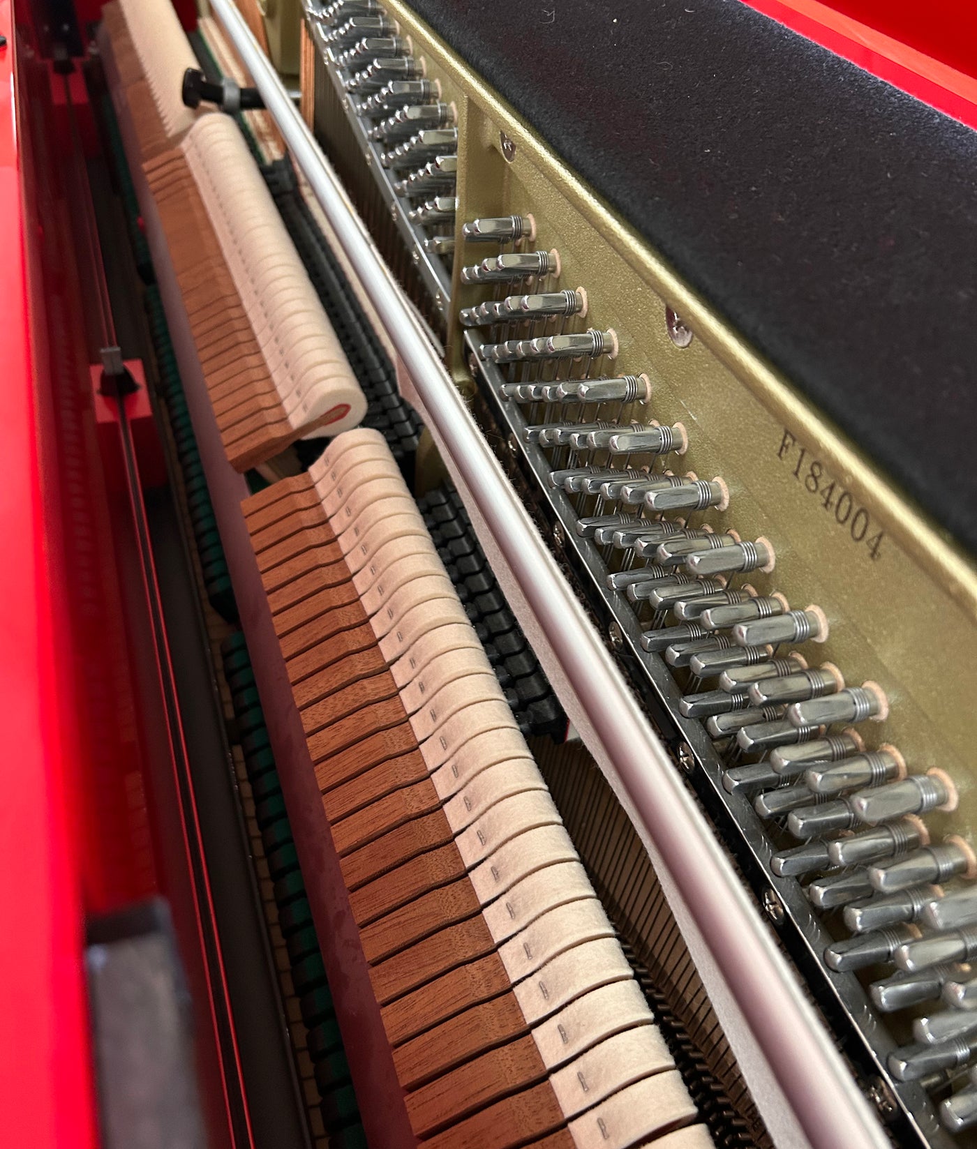 2017 Kawai K-200 Ferrari Red Polish Upright Piano - Serial No. F184004 | Used
