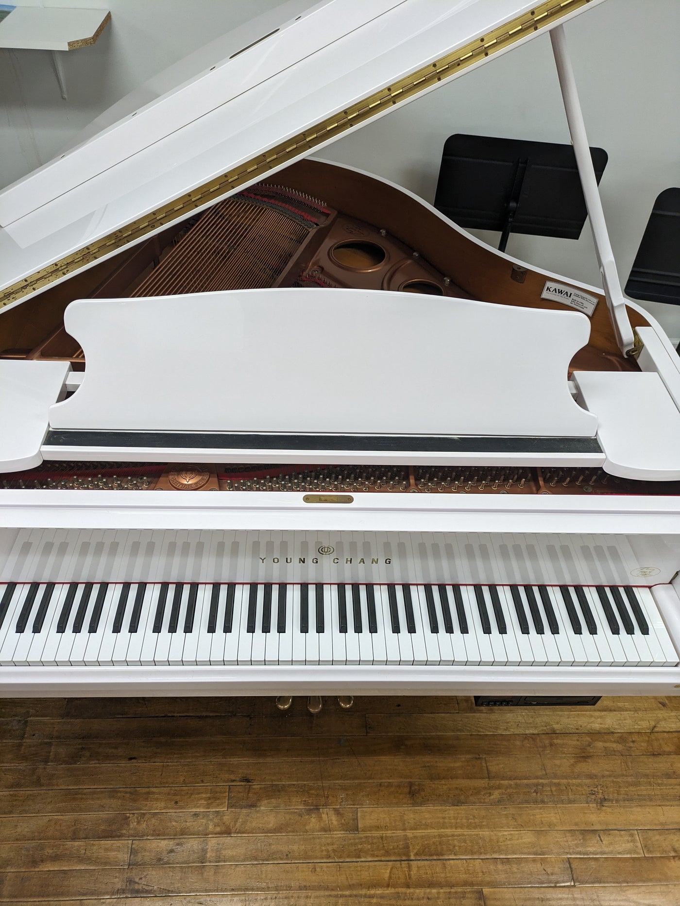 Young Chang PG150 Grand Piano | Polished White | SN: YG0133606 | Used