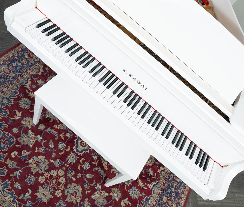 Kawai 5'0" GL-10 Baby Grand Piano | Snow White Polish | New