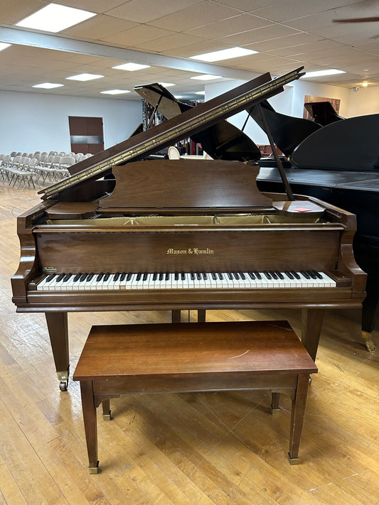 Mason and Hamlin 5' 8" Model A Grand Piano | Satin Oak | SN: 74295