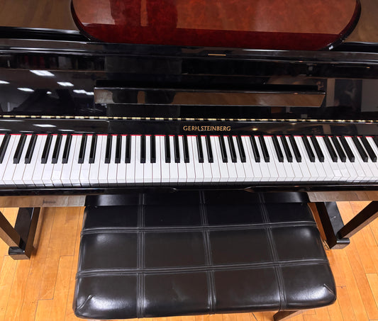 Gerh Steinberg EV123 Upright Piano | Polished Ebony | Serial No. 7782419 | Used