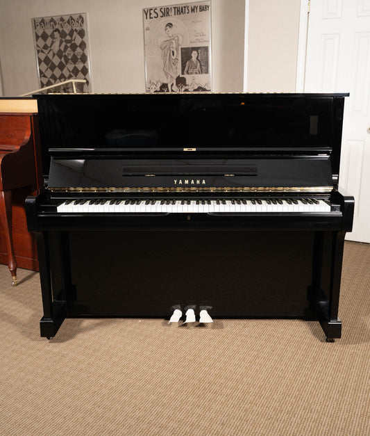 Yamaha U1 Upright Piano | Polished Ebony | 48" | 1987 | Serial No. 4358318 | Used