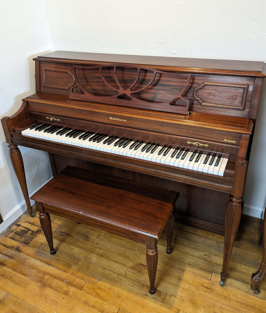 Baldwin 2080 Console Upright Piano | Polished Mahogany | SN: 1532228