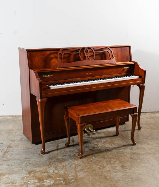 Yamaha M500 Upright Piano (1998) | Satin Dark Cherry | Serial No. 233583 | Used