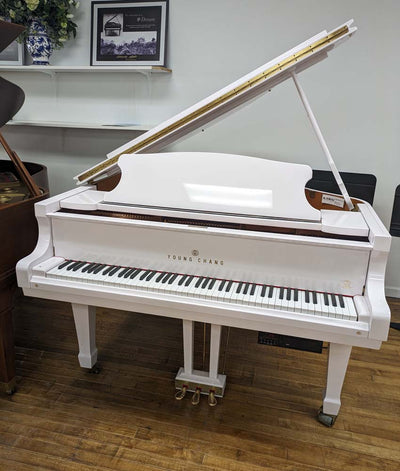 Young Chang PG150 Grand Piano | Polished White | SN: YG0133606 | Used