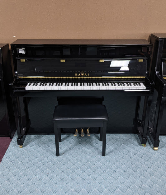 UTSA 2023 Kawai K200 Professional Upright Piano | Polished Ebony | Serial No. F195279 | Used