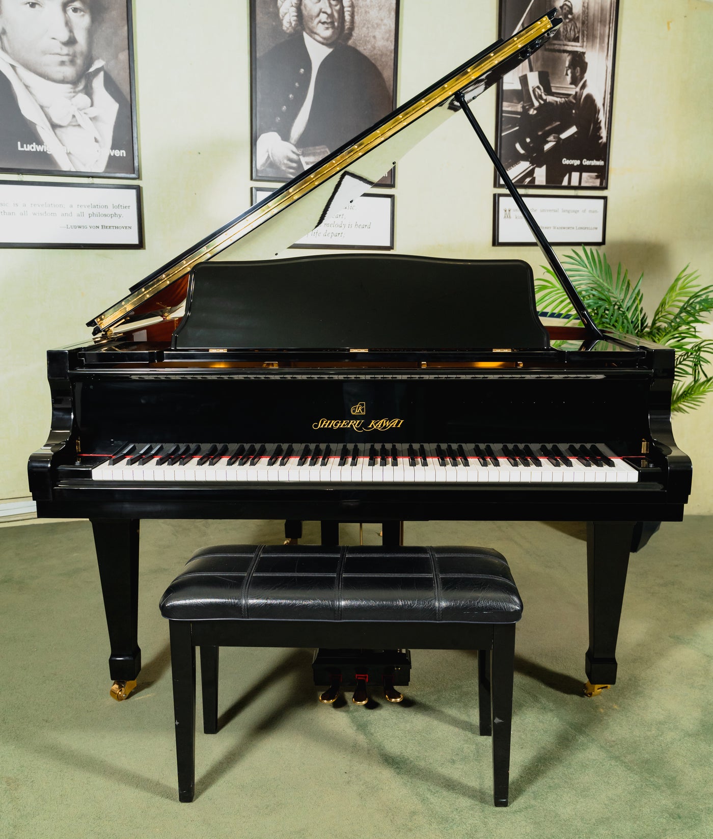 Shigeru Kawai 5'11" SK2 Classic Salon Grand Piano | Polished Ebony | SN: 2410570 | Used