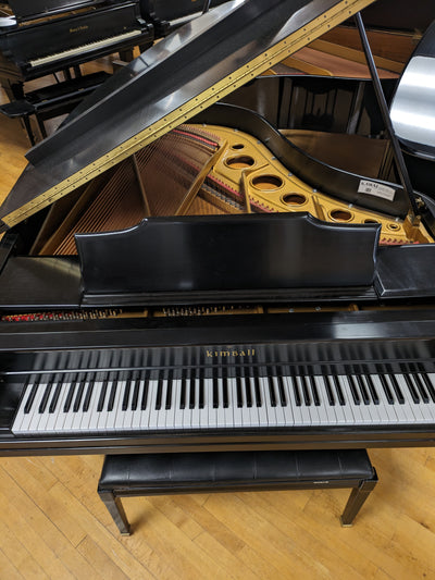 1978 Kimball 520 Baby Grand Piano | Satin Ebony | SN: B28143 | USED